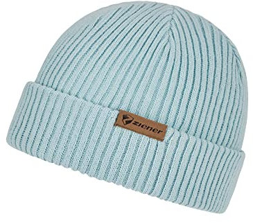 Ziener Damen/Herren IPU Mütze/gestrickt, Aufschlag, Wollanteil, Ice, Einheitsgröße