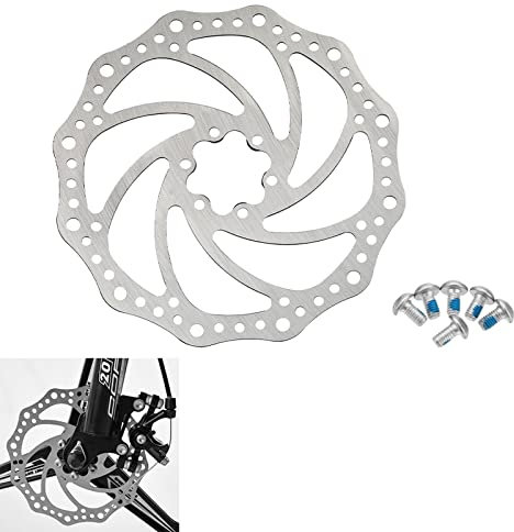 Fahrrad Bremsscheibe, Fahrrad Rotor, Bike Bremsscheiben, Scheibenbremse, 160 mm Fahrrad-Scheibenbremse Schwimmende Bremsscheibe mit Schrauben, für die Meisten Fahrrad Rennrad Mountainbike BMX MTB
