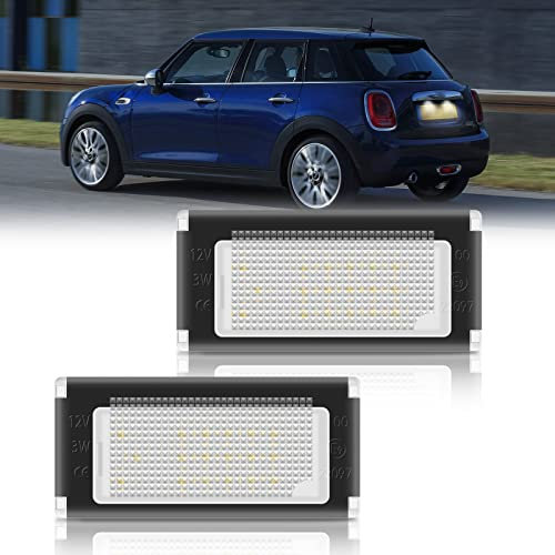 OZ-LAMPE LED Kennzeichenbeleuchtung für BM-W Mini Cooper R50 R52 R53, Kennzeichen mit CAN-Bus, Nummernschildbeleuchtung LED, 2 Stücke