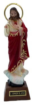 Generico Statue Heiliges Herz Jesu aus Polystyrol 12 cm