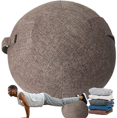 WoCOyo Übungsballbezug, 55/65/75 cm Sitzball Büro Bezug, rutschfest Yoga Ball Hülle, Staubdicht Gymnastikball Überzug, für Fitnessball Pilates Yoga Ball Balance Ball (Ohne Ball),002,65cm