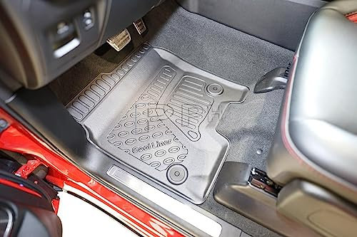 Premium Gummifußmatten Fussmatten Gummifußschalen für Dodge Ram V Regular/Quad/Crew/mega cab ab 2019-