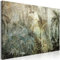 B&D XXL - Wandbilder XXL Dschungel 120x80 cm Leinwandbild 1 tlg Kunstdruck modern Wanbilder XXL Wanddekoration Design Wand Bild exotische Blätter Natur Botanik b-C-10082-b-a