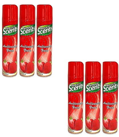 PLUS HOME NATURAL SCENTS AMBIENTADOR SPRAY 300ML FRESA.PACK DE 6 BOTELLAS