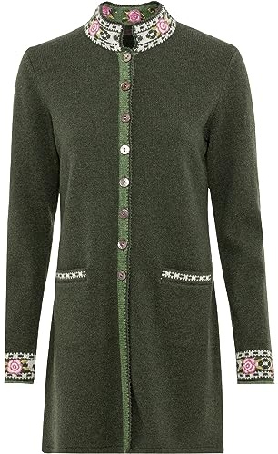 Reitmayer Lange Strickjacke mit Jacquard-Muster