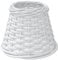 vidaXL Abat-jour blanc Ø15x12 cm osier, abat-jour de lampe de table, abat-jour de lampe suspendue, abat-jour blanc, abat-jour de lampe de chevet