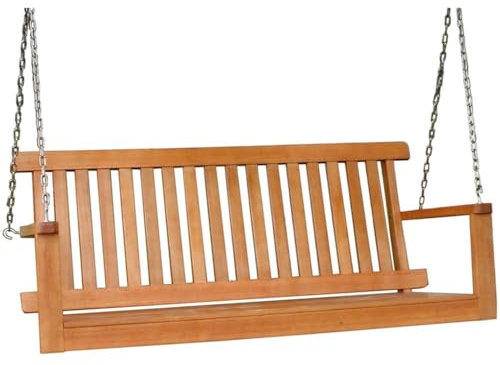 möbelando Hängesessel >Colombia< in Natur aus Holz - 130x56x63cm (BxHxT)