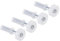 uxcell Bifold Door Hardware, 4-Pack Bi-Fold Door Top Guide Wheel, Bifold Closet Door Hardware Repair Part Kit for Sliding Wardrobe Doors Folding Door, Silver