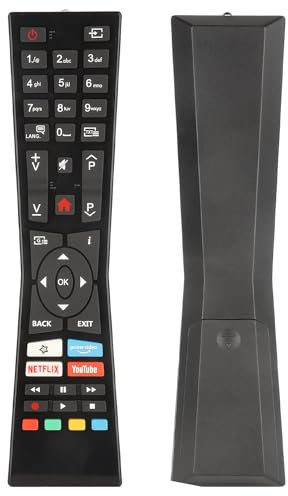 RM-C3337 Mando a Distancia Compatible con JVC 4K UHD TV LT-32VF52M LT-40VF52M LT-32VH52M LT-43VU63M LT-49VU63M LT-49VU73M Sustitución Controlador con PrimeVideo Netflix Youtube Botones