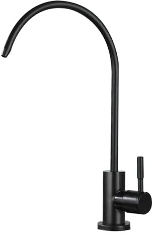 YWJFSA Rubinetto Lavabo Cucina Osmosi Rubinetto Per La Purificazione Dell'Acqua Rubinetti Per Lavello Cucina Acciaio Inossidabile 14,Nero