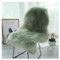 Faux Lammfell Schaffell Teppich 60 * 100cm Lammfellimitat Carpet Longhair Felloptik Flauschige Weicher Fellteppich Stuhlkissen Bodenteppich Sitzfelle Nachahmung Wolle Matte für Sofa Wohnzimmer