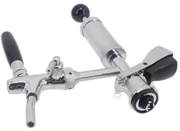 Home brewing Accoppiatore di tipo S sul rubinetto della birra con controllo del flusso e pompa for feste da 4 pollici for mini barili di fusti e fusti di birra commerciali Nuovo di zecca Accessori per