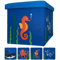 WIESEN.design Spielzeugbox MEER 33L (1 Stück) -belastbar bis 150 kg- Spielzeugkiste mit Deckel, Kindersitzbank mit Stauraum, Spielzeug Aufbewahrung, Kinderbank, Spielzeugtruhe mit Deckel