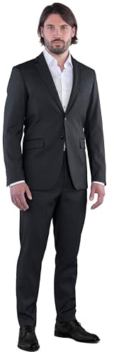 SANDER STELLAN Herren Anzug Business Anzug Slim-Fit 2-teilig Sakko & Anzughose