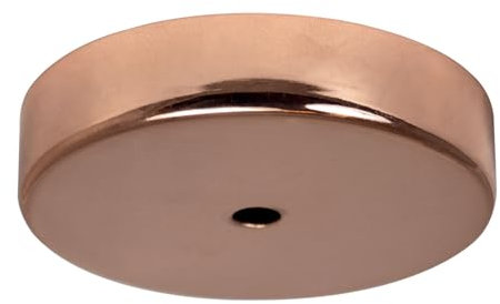 TIBELEC 45200760 Pavillon Cache-Fils Cylindrique En Métal Ø100mm, Finition Cuivre, Design Élégant Et Durable, Idéal Pour Masquer Les Câbles D'Éclairage, Installation Facile