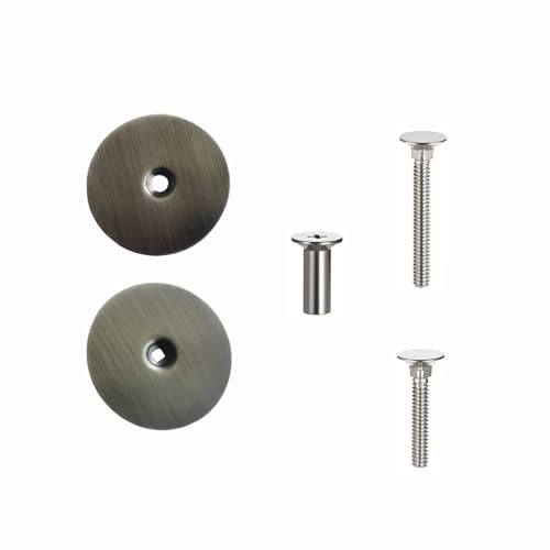 2 PCS Door Knob Hole Cover Plate, 67mm Deadbolt Cover Plate with 1.22-Inch and 1.57-Inch Screws and Nuts, Door Hole Filler Plate