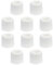 sossai® 10 x Türstopper NTS | Modell: Anke | Höhe: 24mm | Ø: 30mm | Farbe: weiß | Zum Schrauben (Inkl. Befestigungsmaterial) | Bodenmontage