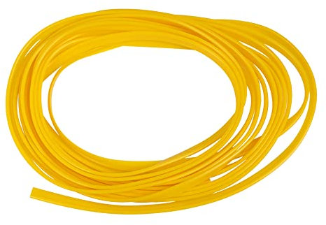 X AUTOHAUX Car Moulding Trim Strip Line Gap Door Edge Seal Protector Yellow 5m