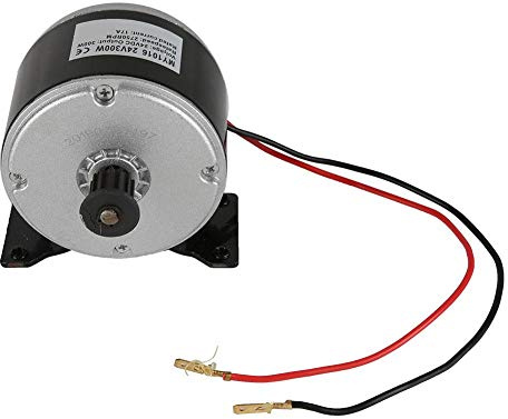 Keenso 24V Motor, MY1016 300W 2750 U/min Aluminium Elektromotor Tragbarer Bürstenmotor für kleine Elektroroller