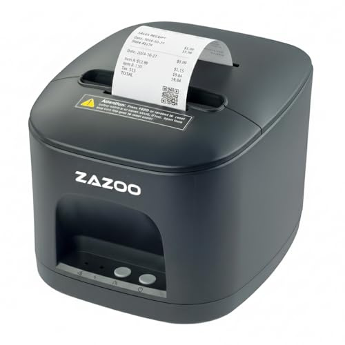 Geon Thermoticketdrucker für 80-mm-Bons - automatisches Schneiden - USB- und Ethernet-Anschluss - Druckgeschwindigkeit 200 mm/s - Anschluss für Kassenschublade - Farbe Schwarz - La Casa del TPV