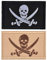2 Pieces Patches Pirate Skull & Cross Sword Flag Jolly Roger Tactical Morale Embroidery Patch Military for Tactical Gear