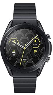Samsung Galaxy Watch3, runde Bluetooth Smartwatch für Android, drehbare Lünette, 4G, Fitnessuhr, Fitness-Tracker, großes Display, 45 mm, Titanium, inkl. 36 Monate Herstellergarantie [Exkl. bei Amazon]