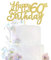 3 Pieces Happy 60th Birthday Cake Toppers Gold 60th Birthday Cake Toppers Happy 60 Birthday Cake Decoration for 60th Birthday Party Decorations