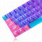 Ussixchare Backlit Keycaps 60 Percent for GK61 RK61 Anne pro Keyboard, 104 PBT Fullsize Keycaps Set for Ducky one 2 Mini 60% Mechanical Gaming Keyboard Gateron Kailh MX Switches (Violet)
