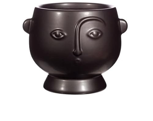 Sass & Belle Large Face Planter Matte Black