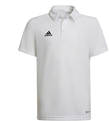 adidas Unisex Kinder Entrada 22 Polo Shirt, White, 11-12 Years