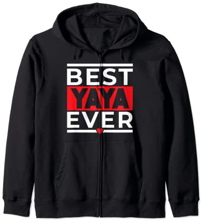 Family Yaya Muttertagsshirt Best Yaya Ever Kapuzenjacke
