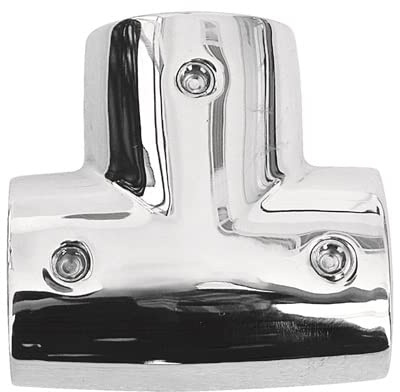 PONTTOR T-Stück aus Edelstahl A4, 22MM, 90° Rohrverbinder Handlauf Reling Deck Beschläge Marine Boot Yacht Schiff