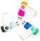 3 Pack 8GB USB Flash Drives Gradient Color USB 2.0 Memory Stick Wholesale Bulk Swivel Design Thumb Drive for Data Storage (Golden Pink, Black Silver, Green Blue)