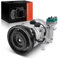 Frankberg Compresor de aire acondicionado con embrague Compatible con Sportage JE, KM 2.0 LPG Tucson JM 2.0 AWD/LPG/LPG-AWD Tucson Combi/SUV JM CVVT Replace# 977012E400, aceite premezclado