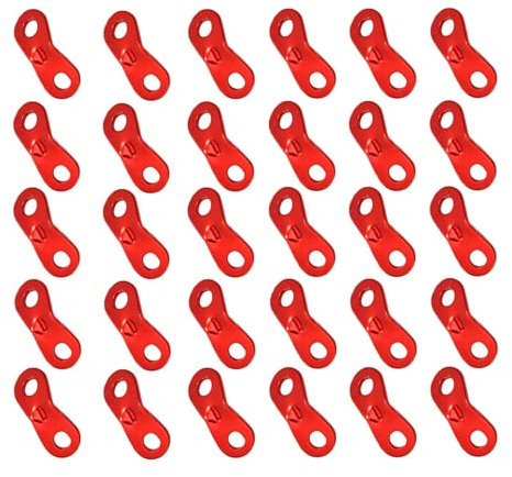 Duoduole 30 PCS Guy Rope Tensioners Aluminum Alloy Wind Rope Cord Adjuster for Camping Hiking Outdoor Activity Tent Accessory