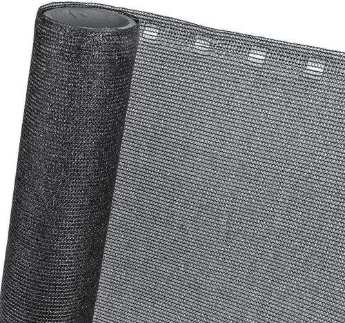 HaGa Panneau de clôture 0,9 m x 10 m avec effet d'ombrage 85 % en noir – Brise-vue et terrasse – Voile d'ombrage – Protection contre la chaleur et le soleil pour les plantes – Résistant aux