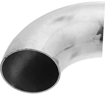 X AUTOHAUX 1 Pcs OD 2 Inch 90 Degree Exhaust Elbow Pipe SS304 Stainless Steel