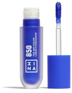 3INA MAKEUP - The 24H Color Liquid Eyeshadow 850 - Blu elettrico - Ombretto Liquido Blu elettrico 24H a Lunga Tenuta Waterproof - Formula Leggera Morbida e Cremosa - Vegan - Cruelty Free