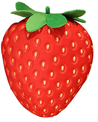Jouets en peluche mignons de fraise, jouet d'accompagnement de couchage fruits en peluche jouet en peluche de fraise en peluche pour la décoration de