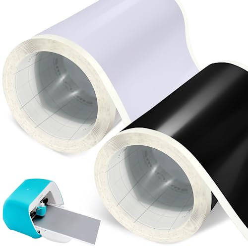 YushengTai Smart Vinyl Permanent für Cri-cut Joy, 14cm*600+600 cm Vinylfolie Plotter, Plotterfolie Selbstklebend, Blätter Transferfolie für Partydekoration, Aufkleber