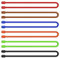 6pcs Silicone Twist Ties, 12 Inch Multifunctional Cable Ties Silicone Straps Reusable Electric Cord Organizer for Outdoor Home Office Organizing (6 Colors)
