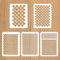 5 Stück Fischschuppen Schablonen DIY Schablone (14.7 x 19.9cm) Kunst Mal Vorlagen Wiederverwendbare Make-up Schablonen Malerei Backen Handwerk Wand Möbel
