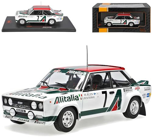 Ixo FIAT 131 Abarth Coupe Rallye Acropolis Alen Kivimäki 1978 1974-1984 1/24 Modell Auto Modellcarsonline Modell Auto