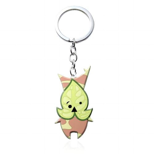 SONGCHANGJEWELRY BOTW Korok Schlüsselanhänger – Zelda Schlüsselanhänger Spielfigur Anime Zubehör – Yahaha Cosplay Schmuck Geschenk Herren, gelb, Standard größe
