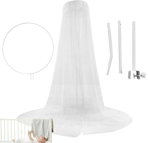 Betthimmel-Halter, verstellbar und abnehmbar, 5 Ebenen, Baldachin für Babybett, Babybett, Betthimmel für Kinderbett, Netzzubehör für Babybett Dudok