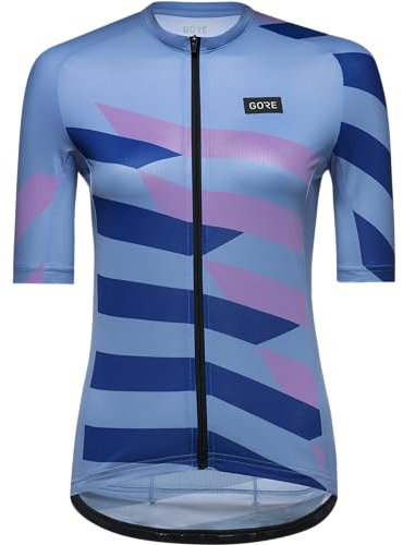 GOREWEAR Atmungsaktives Damen Fahrrad-Trikot, Spirit Signal Chaos, Schneller Feuchtigkeitstransport, Einzigartiges Design, Kurzarm Fahrrad-Shirt