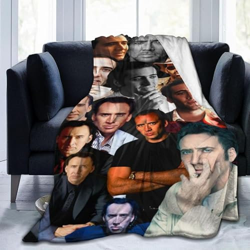 Nicolas Decke, Käfig, weich und bequem, Woll-Fleece, Überwurf, Decken, Geschenk für Zuhause, Dekoration, Sofa, Büro, Auto, Camping, Yoga, Reisen, Heimdekoration, gemütlicher Plüschstrand