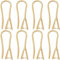 SUNNYCLUE 1 Box 20Pcs Real 24K Gold Plated Earring Hooks Brass Ear Wire French Earring Hook Backs Fish Hook Earwires with Ice Pick Pinch Bails Findings for jewellery Making Earrings Supplies DIY Craft