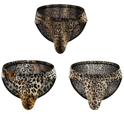 Maiclaice Uomo Seta di Ghiaccio Perizoma Vita Basso Bikini Slip Biancheria Intima