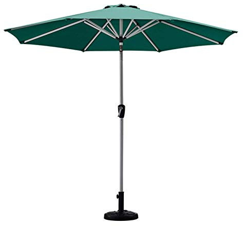 ASerZenith Sonnenschirme für den Garten, 2,7 m, grün, für den Garten, Sonnenschutz für Terrasse/Strand/Pool, mit Kurbel und Neigung, Sonnenschutz UV50+
